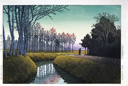 Kawase Hasui “Tamiya Village in Saitama pref.”