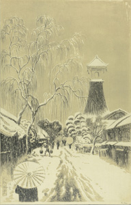 Oda Kazuma / Sight in Osaka / Snow in Sumiyoshi