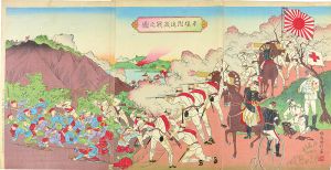 平壌附近激戦之図
