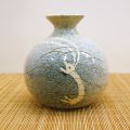 Illustrated ceramics jar