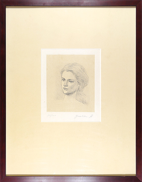 Funakoshi Yasutake “The young woman's face B”