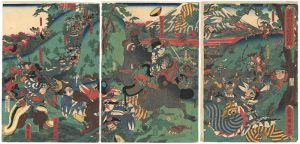 国久「源頼朝公富士之裾野牧狩之図」