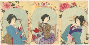 国周「美人姿見競」