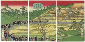 一景「大嘗会御宮参拝群集之図」