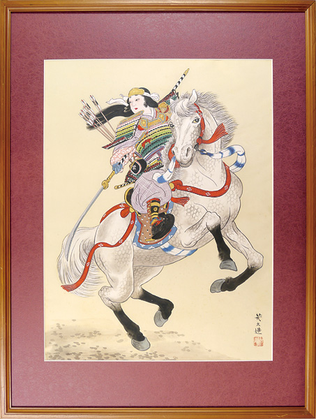 Ito Kikuzo “肉筆画　巴御前”
