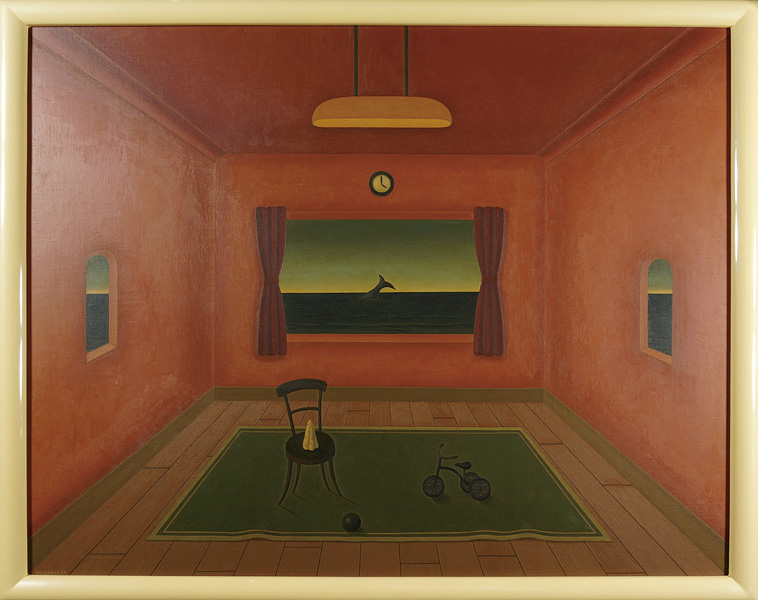 Kawahara Asao “自筆画　室内風景（仮題）”