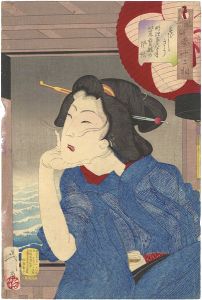 32 Aspects of Women / Looking Cool : The Appearance of a Geisha in the Fifth or Sixth Year of Meiji