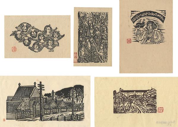Kawakami Sumio “Small works (5 sheets)”