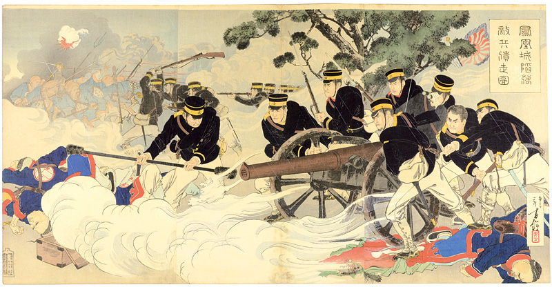 Toshikata “Sino-Japanese War : The Fall of Fenghuangcheng, Putting the Enemy to Rou”