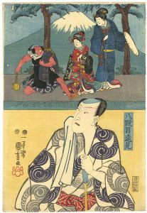 国芳「八段目遠見」