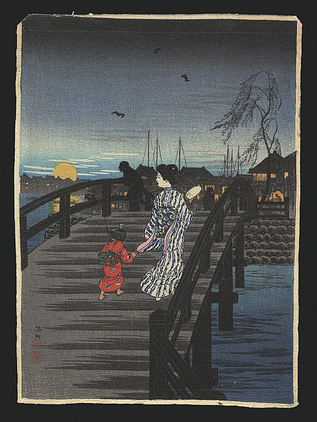 Takahashi Shotei(Hiroaki) “Port Town in The Night”