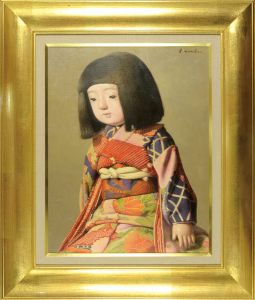 余村展「自筆画　人形」