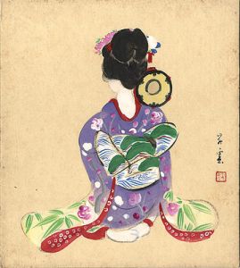 Yamamoto Shoun / Painting : An Apprentice Geisha 