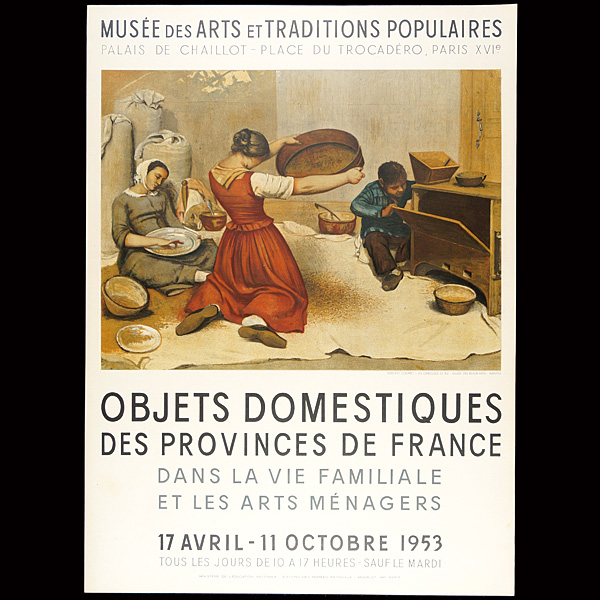 “MUSEE DES ARTS ET TRADITIONS POPULAIRES 展覧会ポスター”