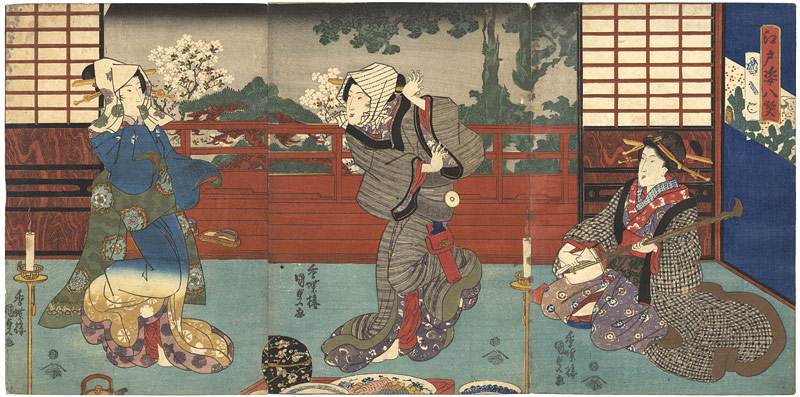 Kunisada I “Eight Views of Edo Figures”
