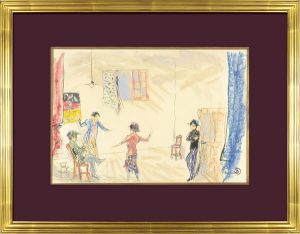 自筆画稿　石川淳作”白頭吟”戯曲表紙