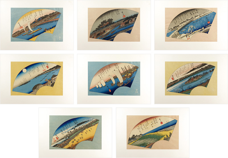 Hiroshige “Eight views of the Eastern Capital【Reproduction】”