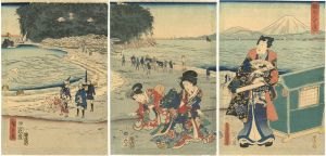 Hiroshige II / Toyokuni III / Genji-e [相州江之嶋]