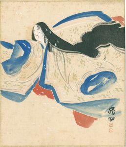 鴨下晁湖「自筆色紙」