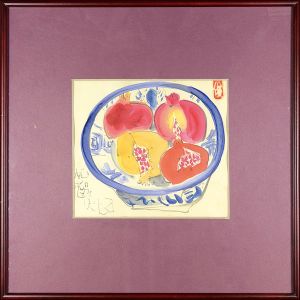 Watanabe Shunmei / Painting : Pomegranates