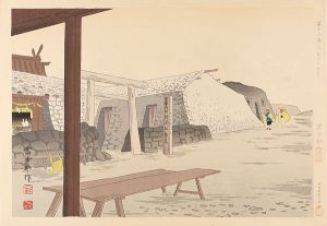 Tokuriki Tomikichiro / Okumiya (The Inner Sanctuary ) of Asama Shrine at the Top of Mt.Fuji