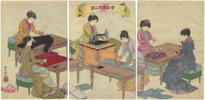 Ginko / Illustration of Ladies Sewing [貴女裁縫之図]