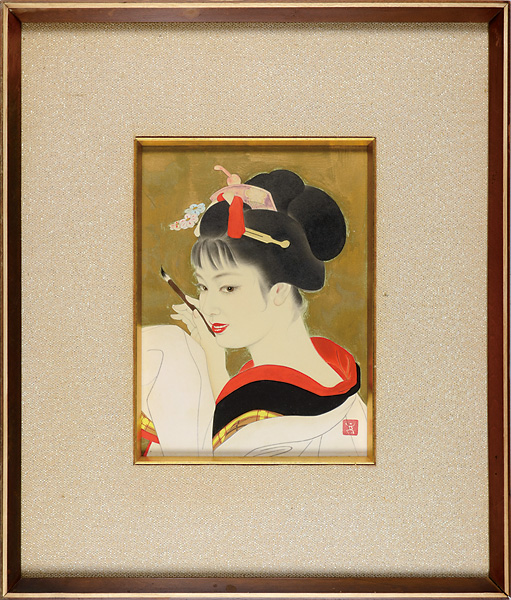 Shimura Tatsumi “自筆画 初春”