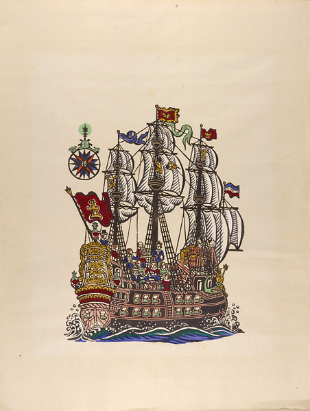 Kawakami Sumio “Early European Ship (A)”
