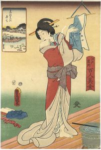 江戸名所百人美女　不忍弁天