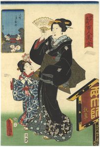 江戸名所百人美女　上野東叡山