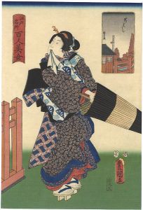 江戸名所百人美女　新はし