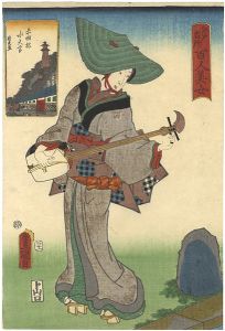 江戸名所百人美女　赤羽根水天宮