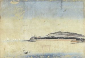 泥絵　安芸の宮島