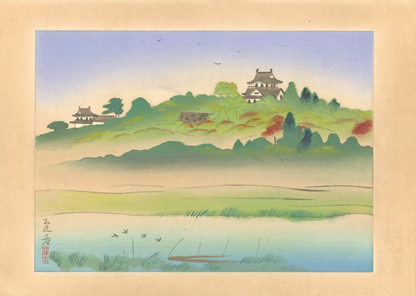Yamaguchi Hoshun “Shin　Yamato-e / Hikone Castle”