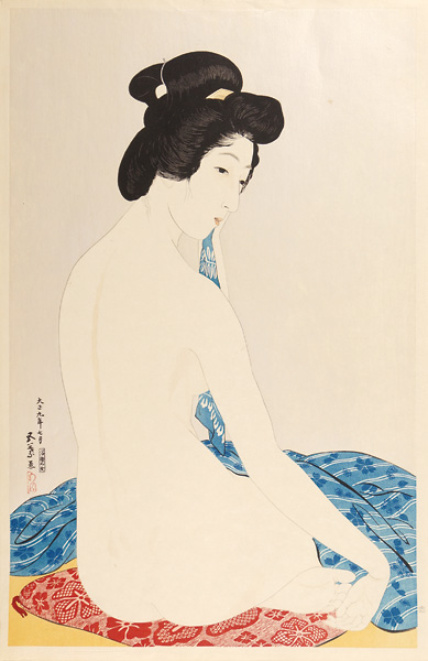 橋口五葉「浴後の女 【復刻版】」
