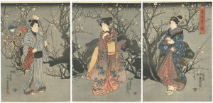 Toyokuni III / Early-blooming Plum Tree [春色花の魁]