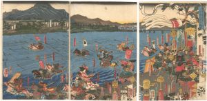 寿永三年正月十六日宇治川大合戦ノ図