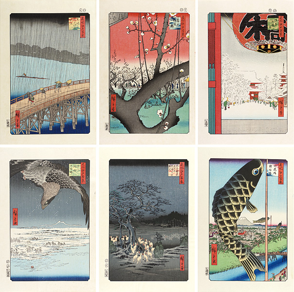 Hiroshige “100 Famous Views of Edo   【Reproduction】”