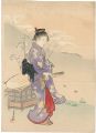 木版挿絵『弥生』