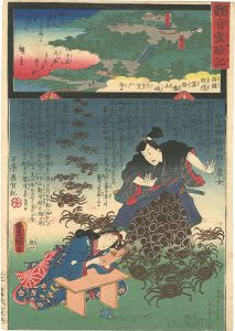 Hiroshige II / Toyokuni III / The Miracles of Kannon /Saigoku Series [観音霊験記　西国順礼 十番 山城三室戸寺・農女]