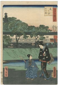 Toyokuni III, Hiroshige II / 36 Famous and Interesting Things in Edo / The Fire Tower at Akabane [江戸自慢三十六興　赤はね　火之見]