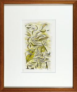 瑛九「枯葉」