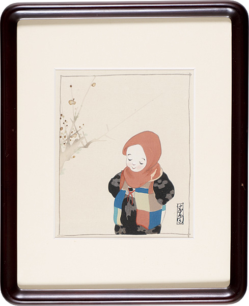 Shima Seien “つぼみの花（新錦絵帖『處女の頃』より）”