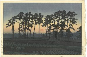 20 Views of Tokyo / Setting Sun, Ichinokura, Ikegami