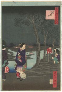 一景「東京名所三十六戯撰　隅田川」
