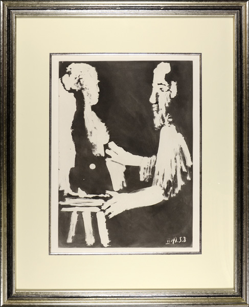パブロ・ピカソ「銅版画集 流砂　画家とモデル」