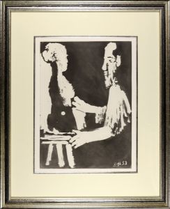 銅版画集 流砂　画家とモデル