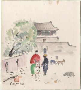 小椋繁治「自筆色紙」