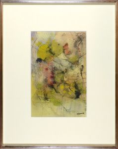 難波田史男「自筆画　秋の詩」
