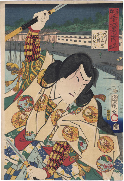 Kunichika “36 Views of Eastern Capital / Takanawa”